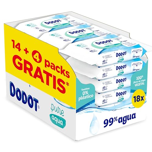Dodot Toallitas Pure Aqua Para Bebé, 864 Toallitas (18... - Maison & Cuisine Amazon Espagne à 31.39€