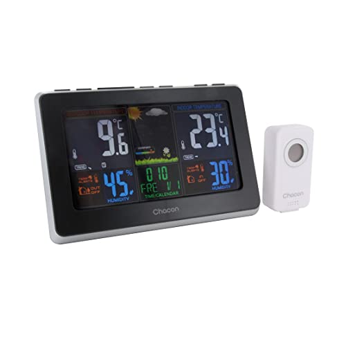 Station météo couleur avec baromètre et senseur extérieur... - Bricolage & Outils Amazon Italie à 28.98€