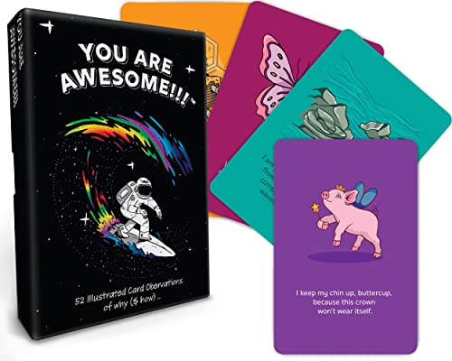 You Are Awesome!!! 52 Illustrated Observation cards... - Garden & Outdoor Amazon UK à 7.18€