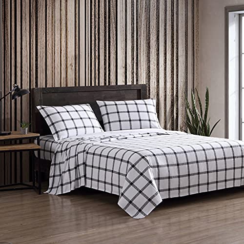 Eddie Bauer - Twin Sheets, Cotton Flannel Bedding Set... - Maison & Cuisine Amazon Royaume-Uni à 11.91€