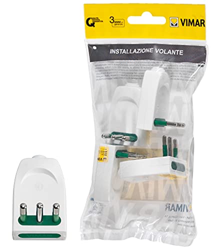 Vimar FP00203.B Spina piccola SICURY 2P+T 10 A 250 V~ 4... - Bon plan à 4.89€