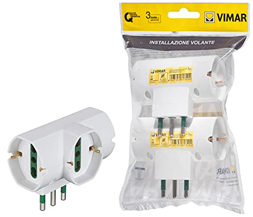 Vimar FP00315.B Adattatore multiplo SICURY 250 V sfalsato... - Amazon Italie à 10.20€