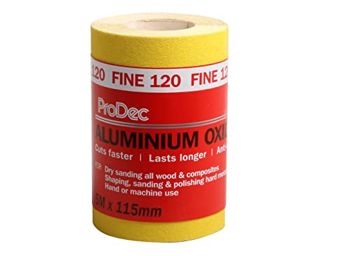 ProDec 5m Roll 120 Grit Fine Grade Yellow Aluminium Oxide... - Home & Kitchen Amazon UK à 4.45€