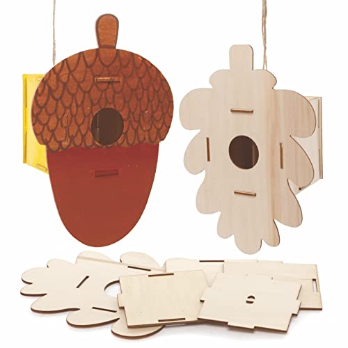 Baker Ross FE640 Autumn Wooden Birdhouse Kits - Pack of 2... - Jouets & Jeux Amazon Royaume-Uni à 2.95€