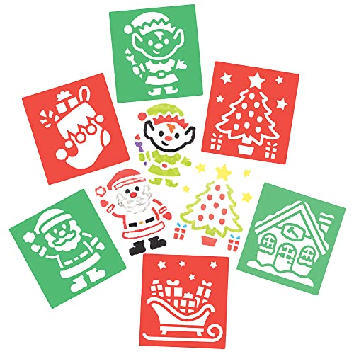 Baker Ross Santa's Workshop Stencils - Pack of 8, Christmas... - DIY & Tools Amazon UK à 3.50€
