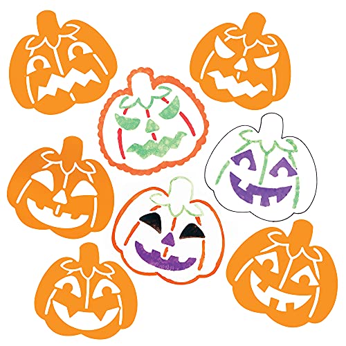 Baker Ross FE755 Pumpkin Stencils - Pack of 8, Halloween... - Jouets & Jeux Amazon Royaume-Uni à 2.39€