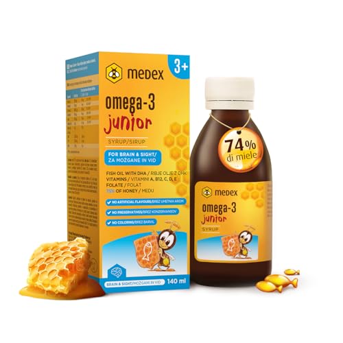 Medex Omega 3 Junior Sciroppo, a base di miele 74%, 250 mg... - Jouets & Jeux en promo à 14.99€