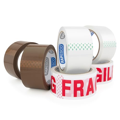 RAPESCO 1687 Rotoli di Nastro da Imballaggio, Larghezza 50... - Sports & Fitness en promo à 10.99€