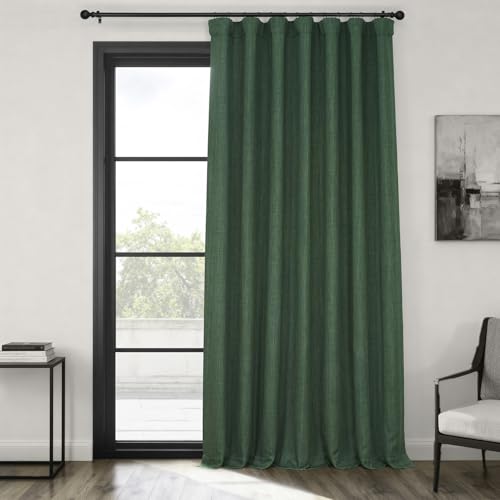 HPD Half Price Drapes Faux Linen Extra Wide Curtains for... - Maison & Cuisine en promo à 30.97€