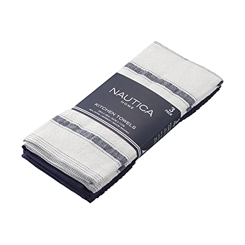 Nautica Cotton Classics Lot de 3 torchons de Cuisine, 45,7... - Maison & Cuisine Amazon France à 13.33€