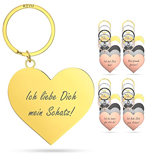 KEYU NEU liebe Dich Schlüsselanhänger | Ich liebe dich |... - Bricolage & Outils Amazon Allemagne à 1.99€