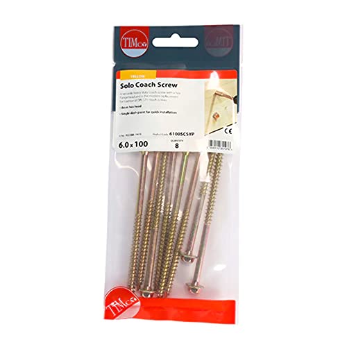 TIMCO Advanced Coach Screws – Hex flange – Gold –... - Maison & Cuisine Amazon Royaume-Uni à 2.59€