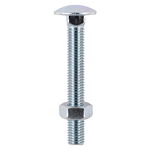 TIMCO BZP Carriage Bolt and Hex Nut - M12 x 50 - Zinc... - Maison & Cuisine Amazon Royaume-Uni à 2.14€