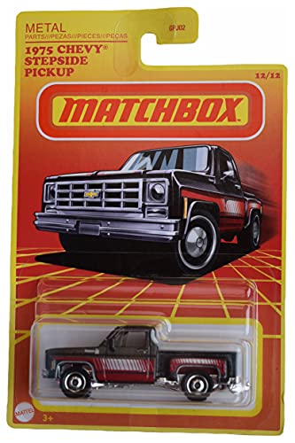 Matchbox 1975 Chevy Stepside Pickup - Black 12/12 - Jouets & Jeux Amazon Royaume-Uni à 20.03€