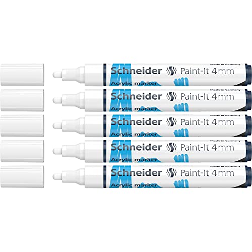 Schneider 120249 Paint-It Acrylstifte (mit 4 mm Rundspitze... - Maison & Cuisine en promo à 13.28€