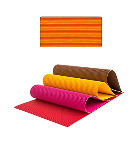 PAINT IT EASY Wellpappe, Einzelbogen, 50x70 cm, Orange - Loisirs Créatifs Amazon Allemagne à 1.99€