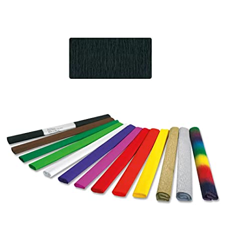 PAINT IT EASY Krepp-Papier, 1 Rolle, 50x250 cm, Schwarz - Maison & Cuisine Amazon Allemagne à 1.39€