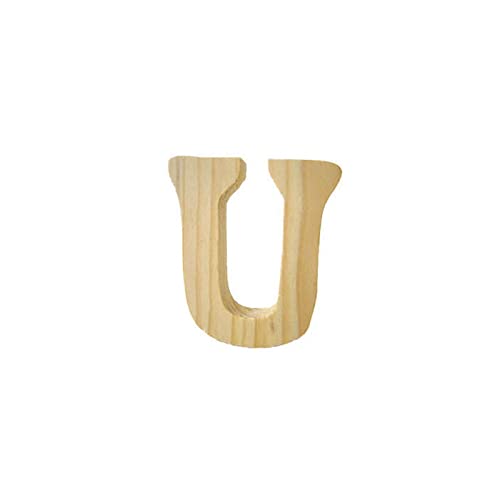 PAINT IT EASY 3D Holzbuchstabe U, 8cm extrastark - Maison & Cuisine Amazon Allemagne à 1.99€