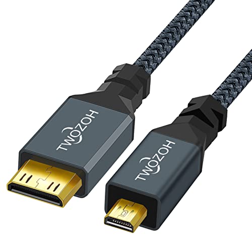 Twozoh Cavo da micro HDMI a mini HDMI, supporta 3D/4K 1080p... - High-Tech & Électronique Amazon Italie à 12.69€