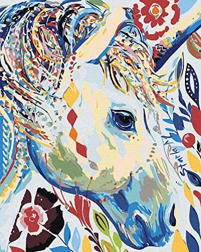 Zuty 1871220, Malen nach Zahlen-BLUMIGE WEIßE Stute 40x50... - Maison & Cuisine en promo à 15.16€