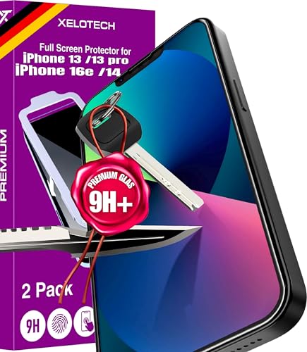 XeloTech für iPhone 16e /14/13/13 Pro aus Panzerglas, Full... - High-Tech & Électronique Amazon Allemagne à 8.47€