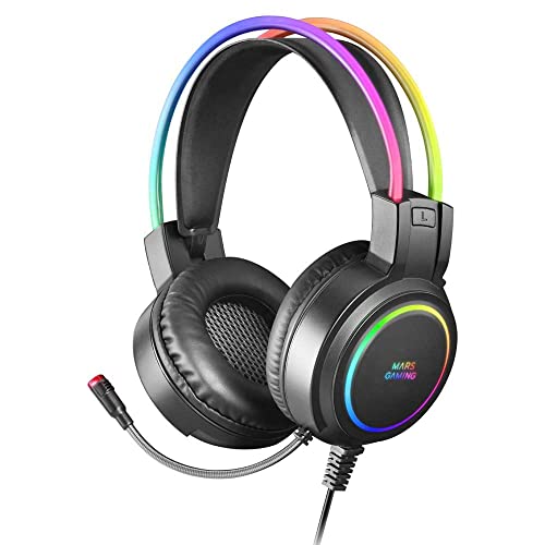 Mars Gaming MHRGB, Auriculares Gaming, Iluminación 360º... - High-Tech & Électronique Amazon Espagne à 18.80€
