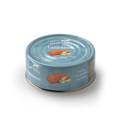 TERRA FELIS Lachs - Famousse Nassfutter, 80g I Premium... - Animalerie Amazon Allemagne à 1.69€