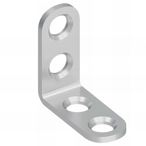 4 équerres de chaise galvanisées - 30x30x13x2,0 mm - Bricolage & Outils Amazon France à 0.60€