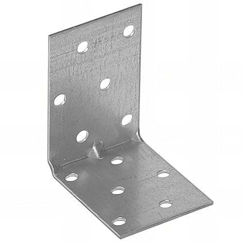 Équerre renforcée perforée galvanisée - 60 x 60 x 40 x 1,5... en promo à 0,89€ (-76%) sur Amazon FR