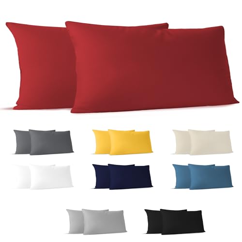 Kissenbezug 40 x 80 (Set mit 2) - 100% Jersey Baumwolle 150... - Maison & Cuisine Amazon Allemagne à 8.49€