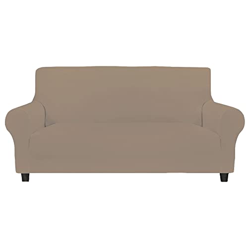 Fleckabweisender Stretch-Sofabezug 4-Sitzer ALBA Cream - Amazon Germany à 29.97€