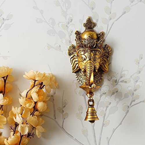 eCraftIndia Golden Metal Lord Ganesha Wandbehang Diwali... - Maison & Cuisine en promo à 5.00€