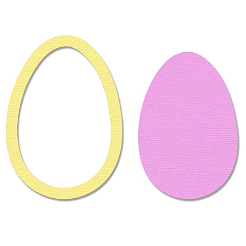 Sizzix Framelits Die Set 2PK, Paper, Egg/Balloon, One Size - Erreur de prix -75% à 3.50€