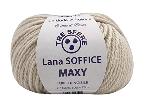 Gomitolo Lana Soffice Maxy Tre Sfere 50% lana 50% dralon +... - Sports & Fitness en promo à 2.25€