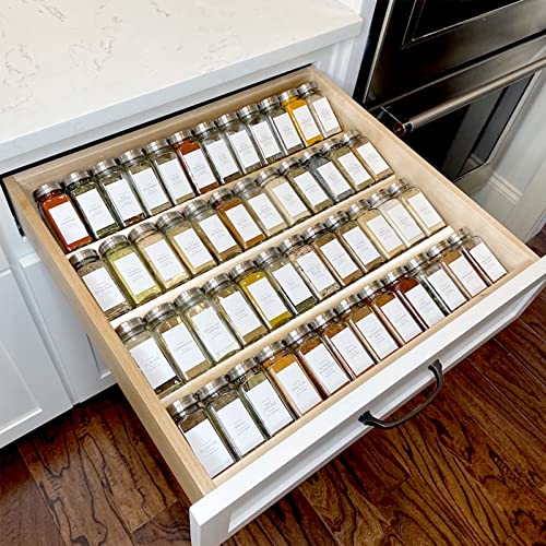 Clear Acrylic Spice Drawer Organizer, 4 Tier- 2 Set... - Maison & Cuisine Amazon Royaume-Uni à 51.95€