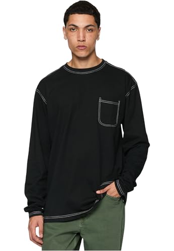 Urban Classics Heavy Oversized Contrast Stitch Longsleeve... - Mode & Vêtements en promo à 10.19€