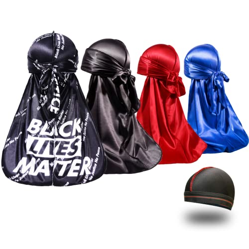 ForceWave 4 Unidades de durags sedosos para Hombres 360... - Bon plan à 9.92€