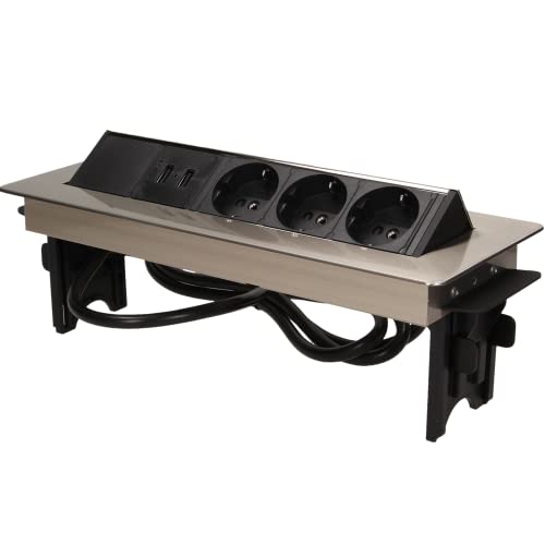 ORNO AE-1364 Versenkbare Einbau Steckdosenleiste 3-Fach mit... - High-Tech & Électronique Amazon Allemagne à 22.75€