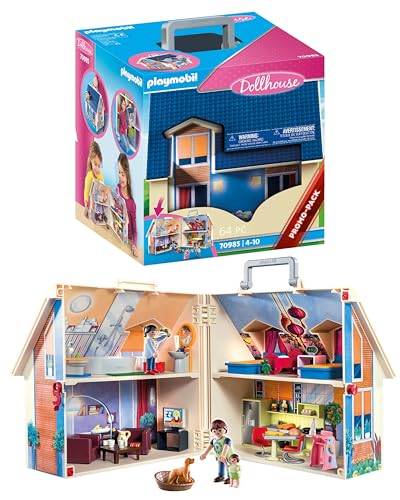 Playmobil 70985 Maison transportable - Dollhouse - avec... - Jouets & Jeux en promo à 27.99€