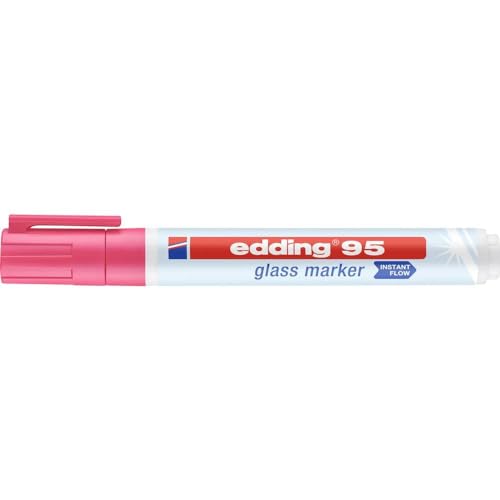 Edding e-95 4-95009 Glasmarker Pink 1,5 mm, 3 mm/Pack en promo à 3,82€ (-61%) sur Amazon FR