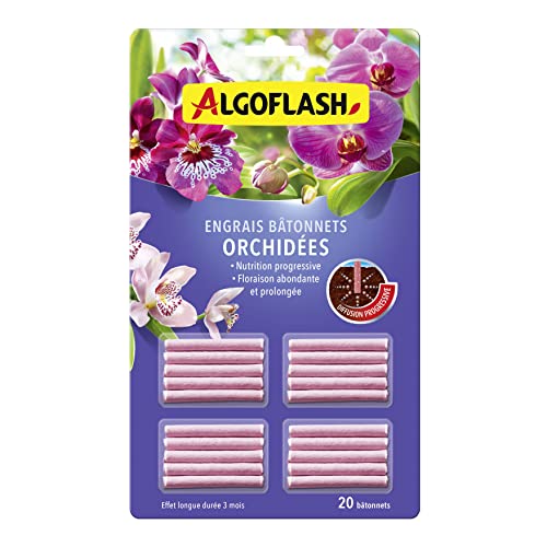 ALGOFLASH Engrais bâtonnets Orchidées, Action jusqu'à 3... - Sports & Fitness Amazon France à 7.09€