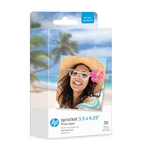 HP Sprocket 3.5 x 4.25" (8.9x10.8 cm) Premium Zink Papier... - Auto & Moto Amazon France à 41.67€