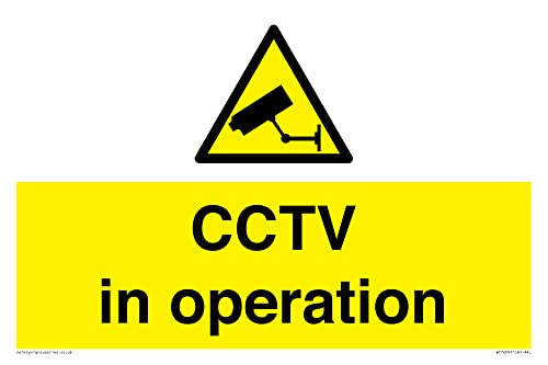 Señal de CCTV en funcionamiento - 300x200mm - A4L - High-Tech & Électronique Amazon Espagne à 6.13€