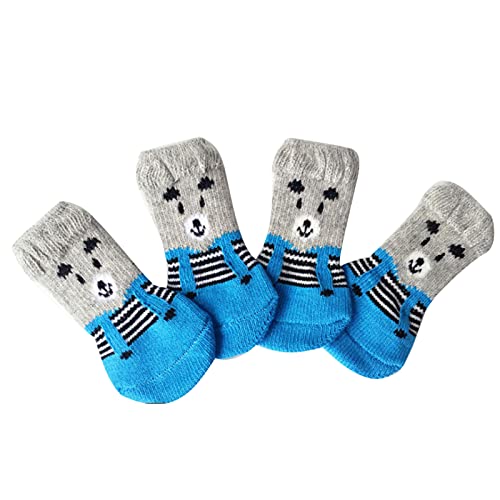 SpirWoRchlan 4Pcs Cats Dogs Cotton Warm Anti-Slip Cartoon... - Animalerie Amazon Royaume-Uni à 1.19€