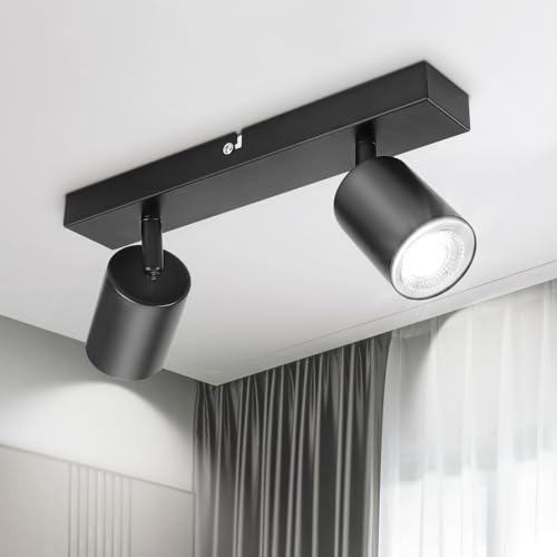 TaFiCo Plafoniere LED Soffitto a 2 Luci, Plafoniera Nera... - High-Tech & Électronique Amazon Italie à 12.48€