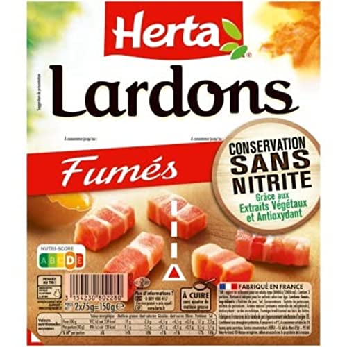 Herta Lardons fumes csn 2x75g - Les 2 barquettes de 75 g - Épicerie en promo à 2.55€