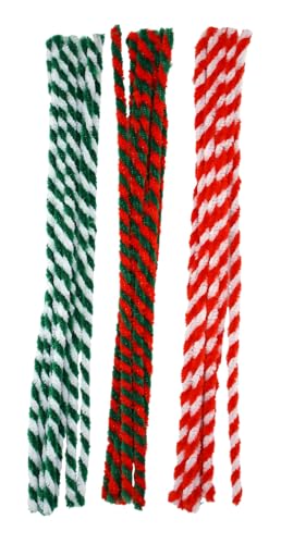 Chenilles bicolores couleurs de Noël, 5m - Loisirs Créatifs Amazon Espagne à 2.24€