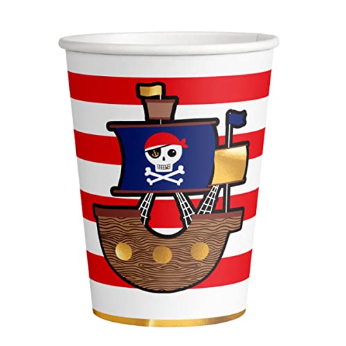 amscan 9909913-66 - Tazza Pirates Map, 8 pezzi, capacità... - Jouets & Jeux en promo à 2.49€