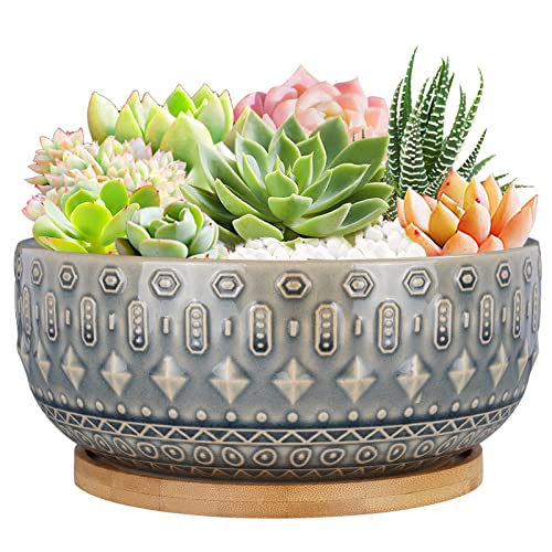 Fivepot 20.5CM Ceramic Succulent Planter Pots with Drainage... - Garden & Outdoor Amazon UK à 22.38€