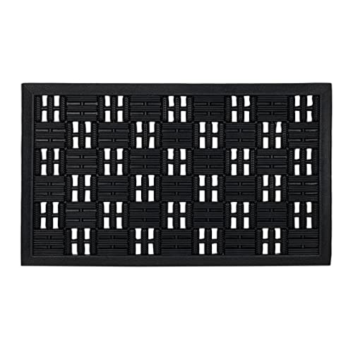 Relaxdays Natural Rubber Grid Doormat, 45 x 75 cm, Door Mat... - Amazon UK à 24.04€
